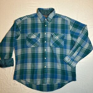 High Sierra Teal and Navy Plaid Men's Shirt